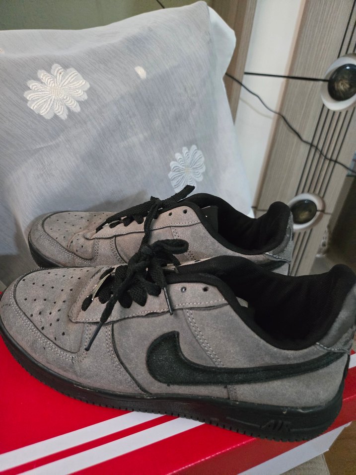 41 numara Nubuk Gri Erkek Ayakkabı Bağcıklı - Görsel 4