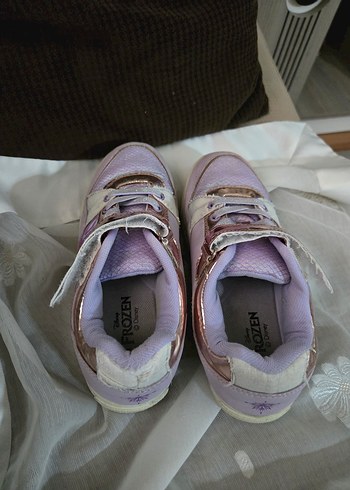 Parlak Mor Kız Çocuk Spor Ayakkabı - Frozen - Görsel 6