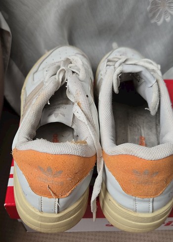 Beyaz Orjinal Adidas Erkek Spor Ayakkabı İhtiyacı olana - Görsel 4