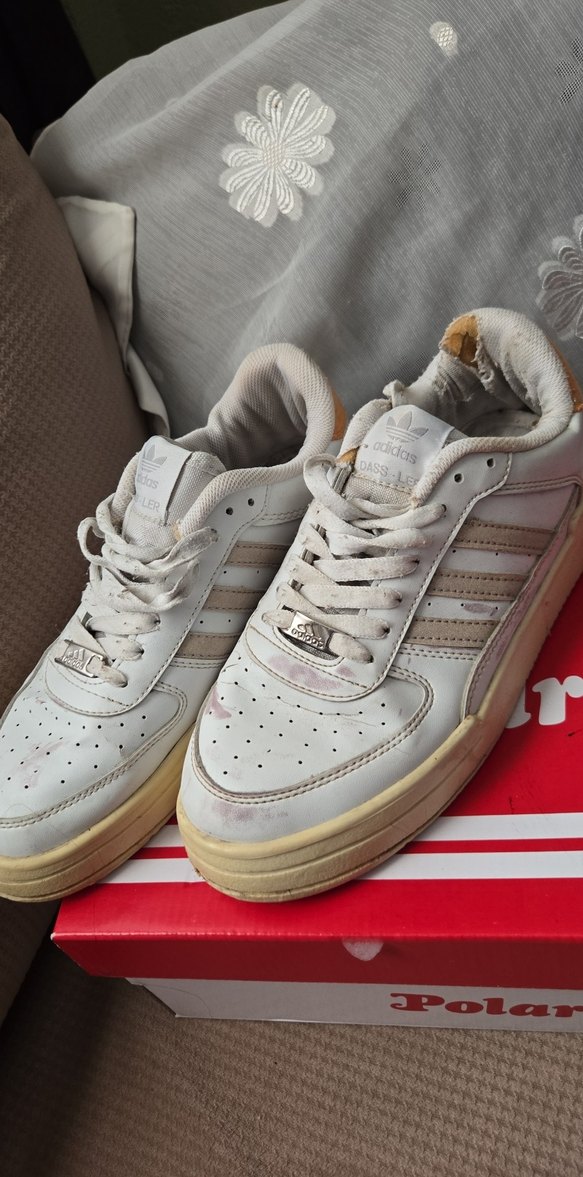 Beyaz Orjinal Adidas Erkek Spor Ayakkabı İhtiyacı olana - Görsel 3