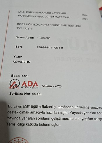 Dört Dörtlük TYT Konu Pekiştirme Testleri Seti 3 kitap fiyatı - Görsel 5