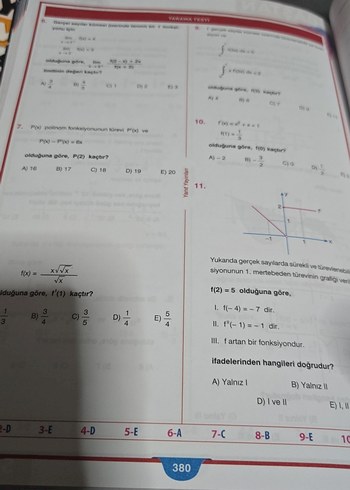 Yanıt yayın.AYT baştan sona Matematik - Görsel 4