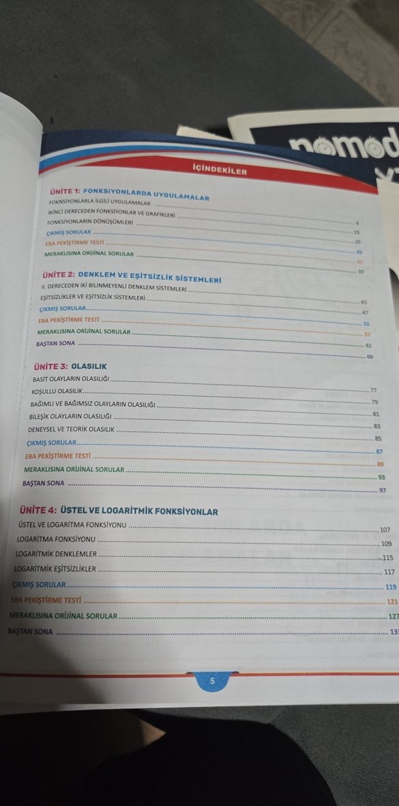 Yanıt yayın.AYT baştan sona Matematik - Görsel 5