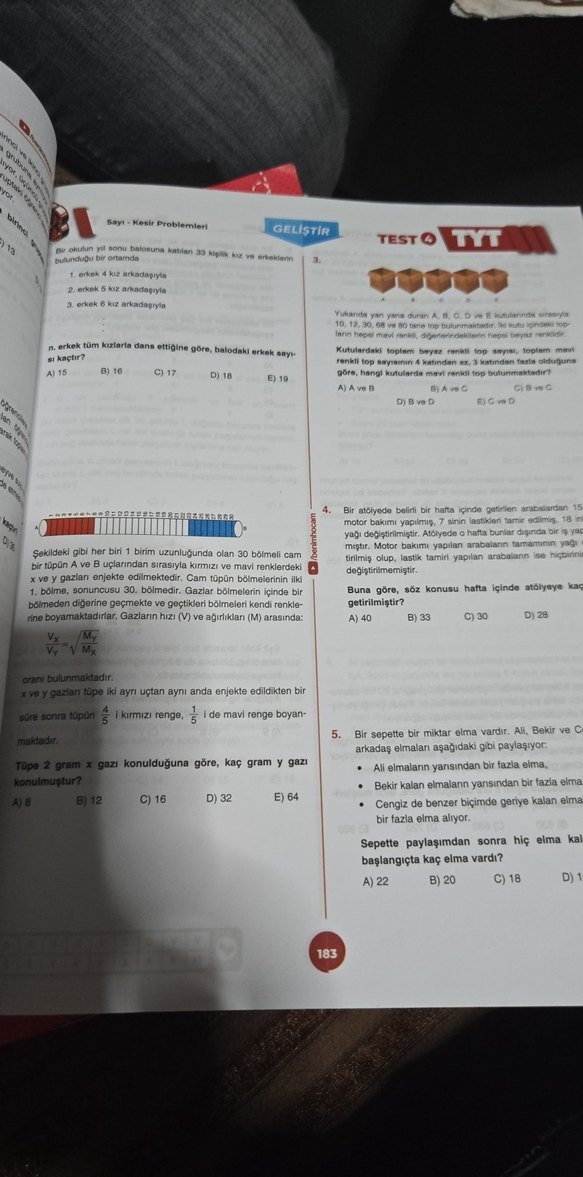 BENİM HOCAM İLYAS GÜNEŞ TYT 2023 Matematik Video Çözümlü Soru B. - Görsel 4