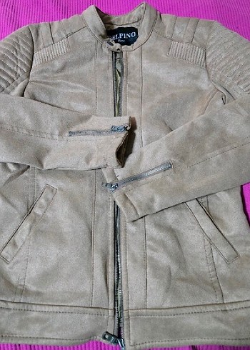 Bej Erkek kaşe mont,M Beden Yepyeni - Görsel 2