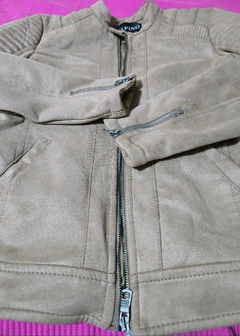 Bej Erkek kaşe mont,M Beden Yepyeni - Görsel 3