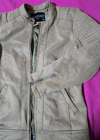 Bej Erkek kaşe mont,M Beden Yepyeni - Görsel 6