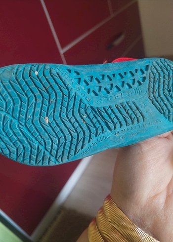 Mavi Erkek Çocuk arkası lastikli yumuşacık Terlik - Görsel 2