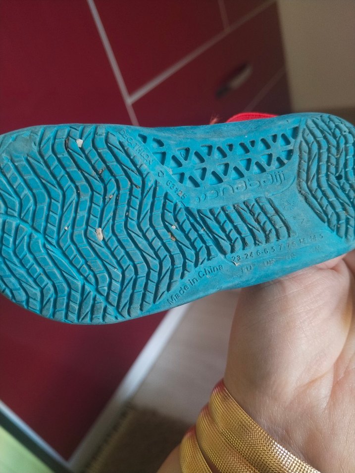 Mavi Erkek Çocuk arkası lastikli yumuşacık Terlik - Görsel 2