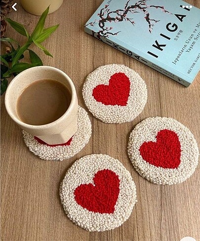 Kahve altlığı punch işi