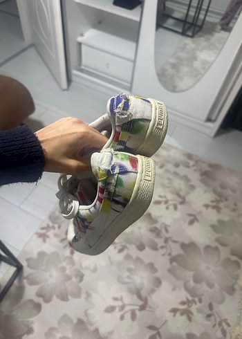 Renkli Tie-Dye Kadın Spor Ayakkabı - Görsel 3