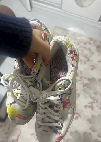 Renkli Tie-Dye Kadın Spor Ayakkabı - Görsel 6