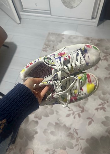 Renkli Tie-Dye Kadın Spor Ayakkabı - Görsel 5