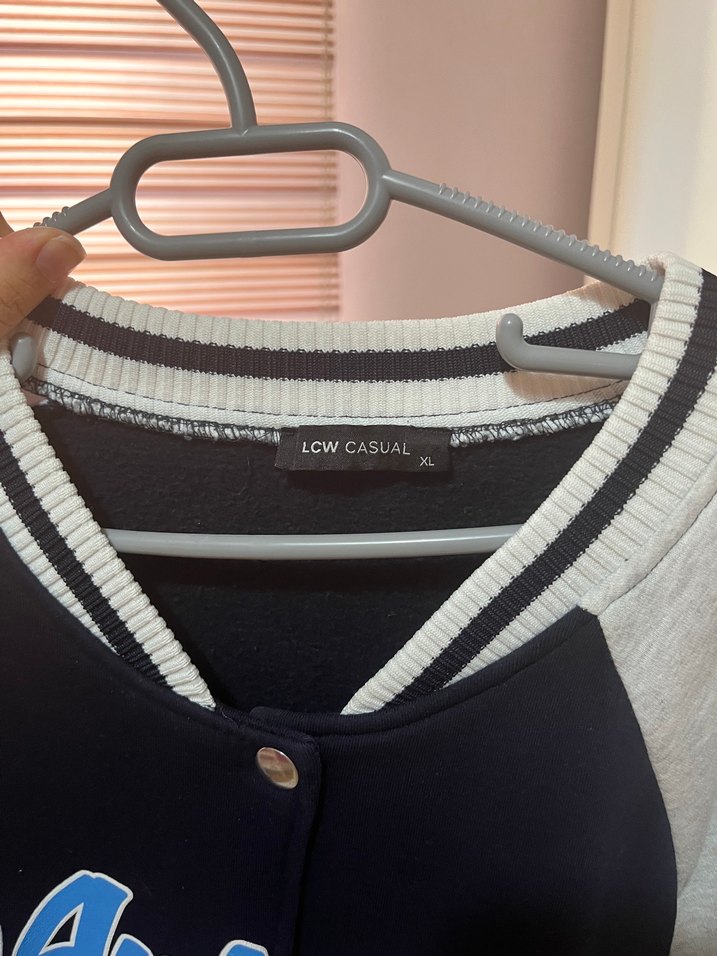 Gri Siyah Düğmeli Street Wear Kadın Ceket - Görsel 4