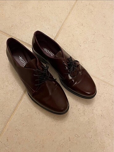 38 Beden bordo Renk Hotiç oxford ayakkabı