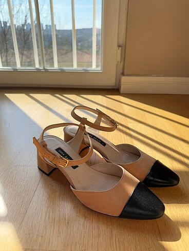 38 Beden camel Renk Zara Topuklu Sandalet