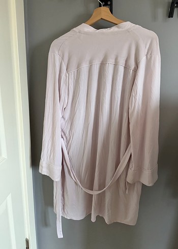 Uçuk Pembe Kuşaklı Sabahlık - Görsel 3