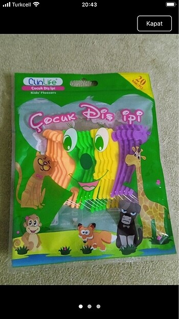 Diş temizleme ipi