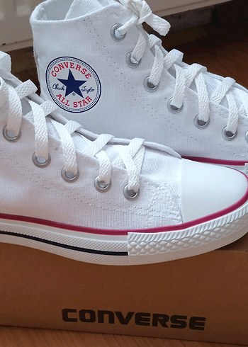 Converse Beyaz Kadın Kot Kumaşı Spor Ayakkabı