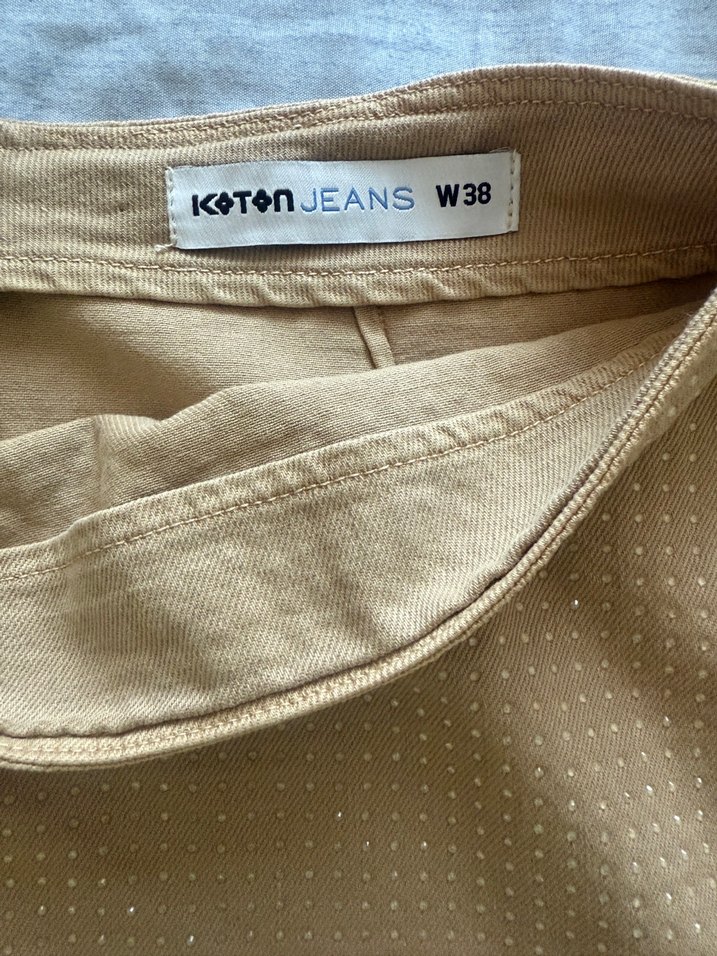 Bej Midi Kadın Mini Etek - Görsel 3