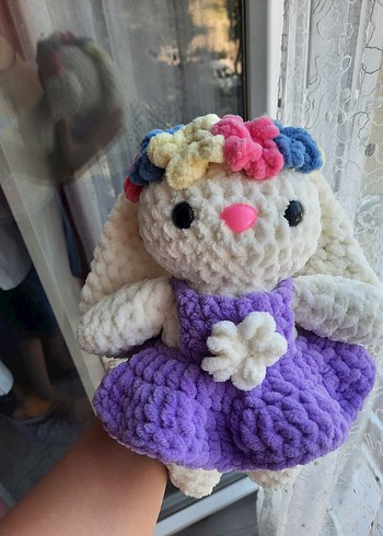 amigurumi prenses elbiseli tavşan