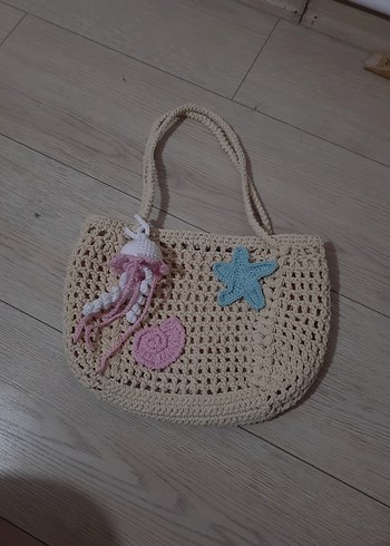 ocean bag örgü yazlık çanta