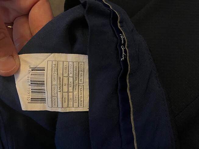 tek beden Beden lacivert Renk Pierre Cardin takım elbise
