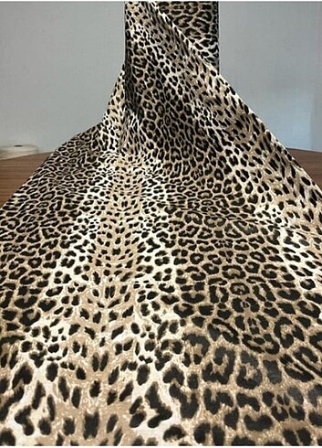  Beden kahverengi Renk Leopar Model Çift Kişilik Nevresim Takımı