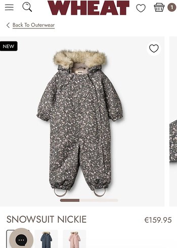 Gri Kürklü Bebek Kar Tulumu - Wheat marka - Görsel 6