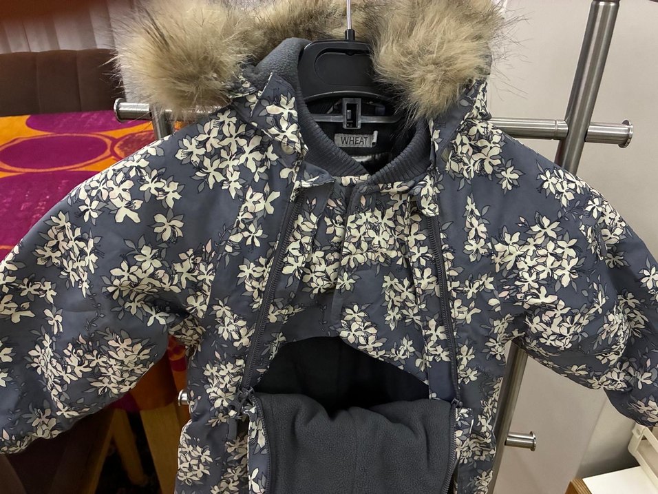 Gri Kürklü Bebek Kar Tulumu - Wheat marka - Görsel 2