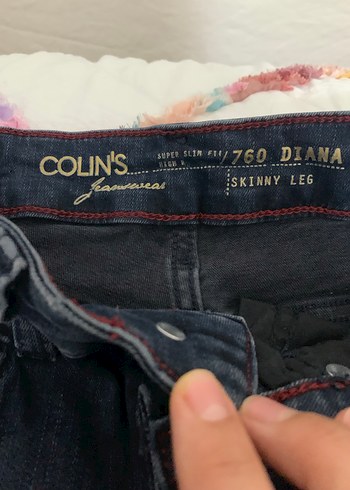 COLİNS 25/28 BEDEN Kadın Mavi Bol Kesim Denim Pantolon - Görsel 2