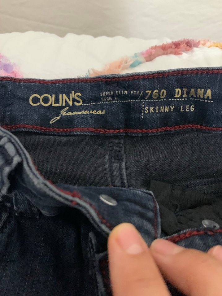 COLİNS 25/28 BEDEN Kadın Mavi Bol Kesim Denim Pantolon - Görsel 2