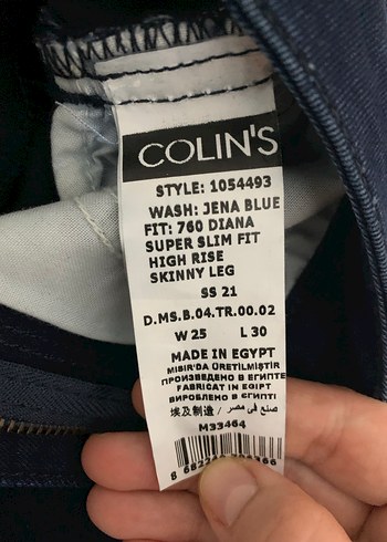 Colins 25/28 Kadın Koyu Renk Denim Slim Fit Pantolon - Görsel 3
