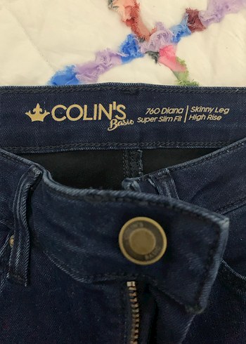 Colins 25/28 Kadın Koyu Renk Denim Slim Fit Pantolon - Görsel 2