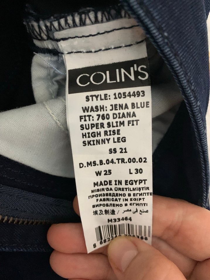 Colins 25/28 Kadın Koyu Renk Denim Slim Fit Pantolon - Görsel 3