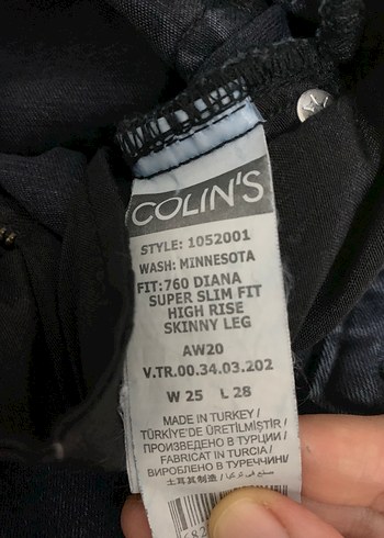 COLİNS 25/28 Kadın Koyu Renk Dar Kesim Denim Pantolon - Görsel 3