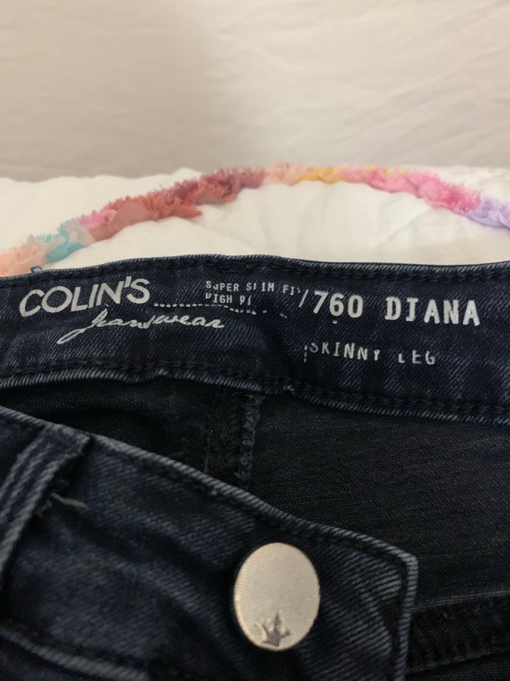 COLİNS 25/28 Kadın Koyu Renk Dar Kesim Denim Pantolon - Görsel 2