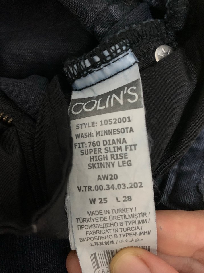 COLİNS 25/28 Kadın Koyu Renk Dar Kesim Denim Pantolon - Görsel 3