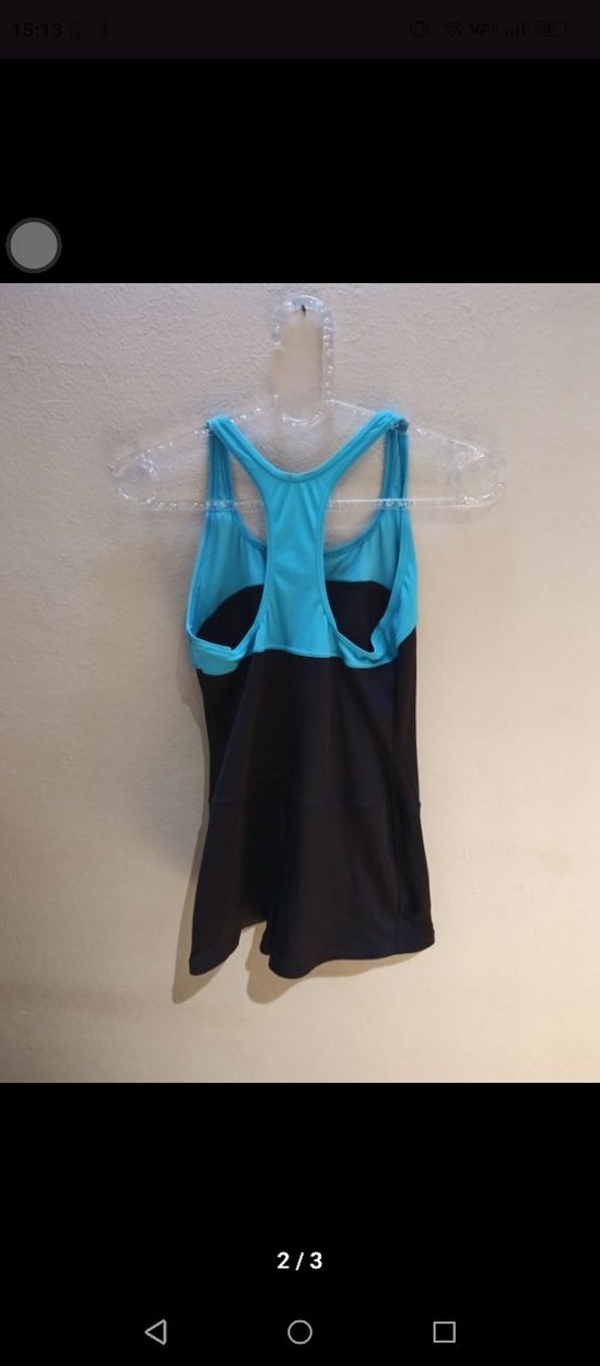 Mavi Siyah Mini Spor Elbise mayo - Görsel 2