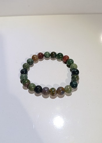 Hint akik doğal taş bileklik 8mm - Görsel 2