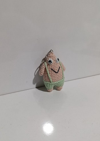 Pastel Bej Örgü Oyuncak Bebek - Görsel 2