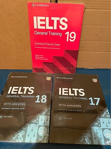 Cambridge ielts 17 18 19 General CD 3 kitap