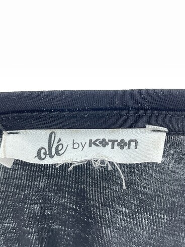 xs Beden siyah Renk Koton Bluz %70 İndirimli.