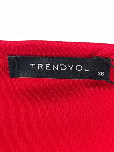 36 Beden kırmızı Renk Trendyol & Milla Kısa Elbise %70 İndirimli.