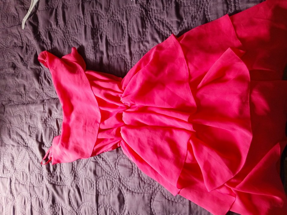 trendyol elbise askılı fuşya - Görsel 4