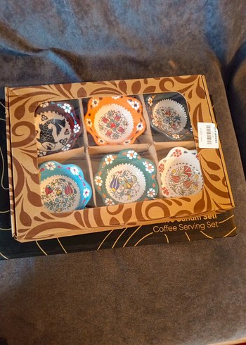 Desenli Çok Renkli çerezlik Servis Seti - Görsel 2