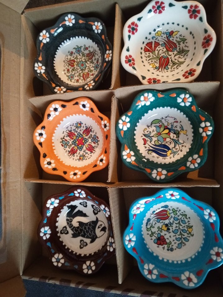 Desenli Çok Renkli çerezlik Servis Seti - Görsel 3