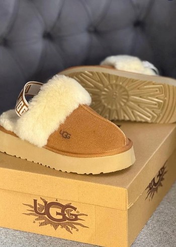 UGG Tüylü Kahverengi Kadın Terlik