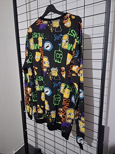 Ön Arka Baskılı Sweatshirt