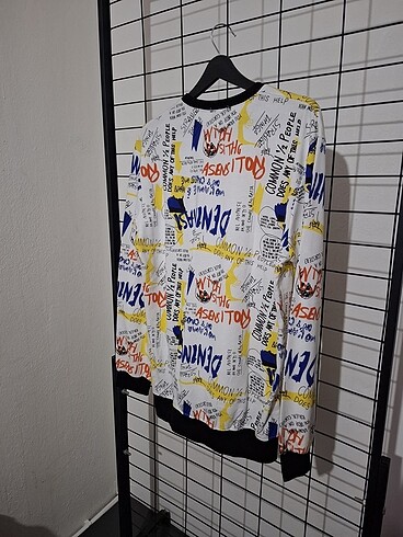 Diğer Ön Arka Baskılı Sweatshirt